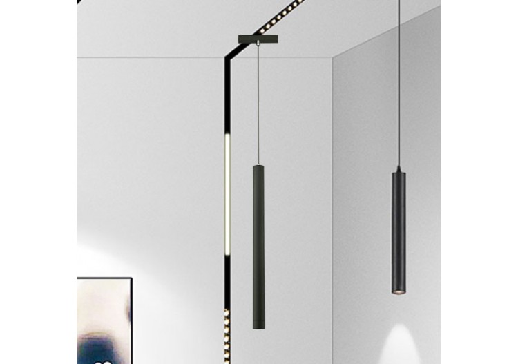 Suspension pour rail magnétique LED Noire, 520 lm, Blanc Chaud - BD62-00201 - Braytron 2