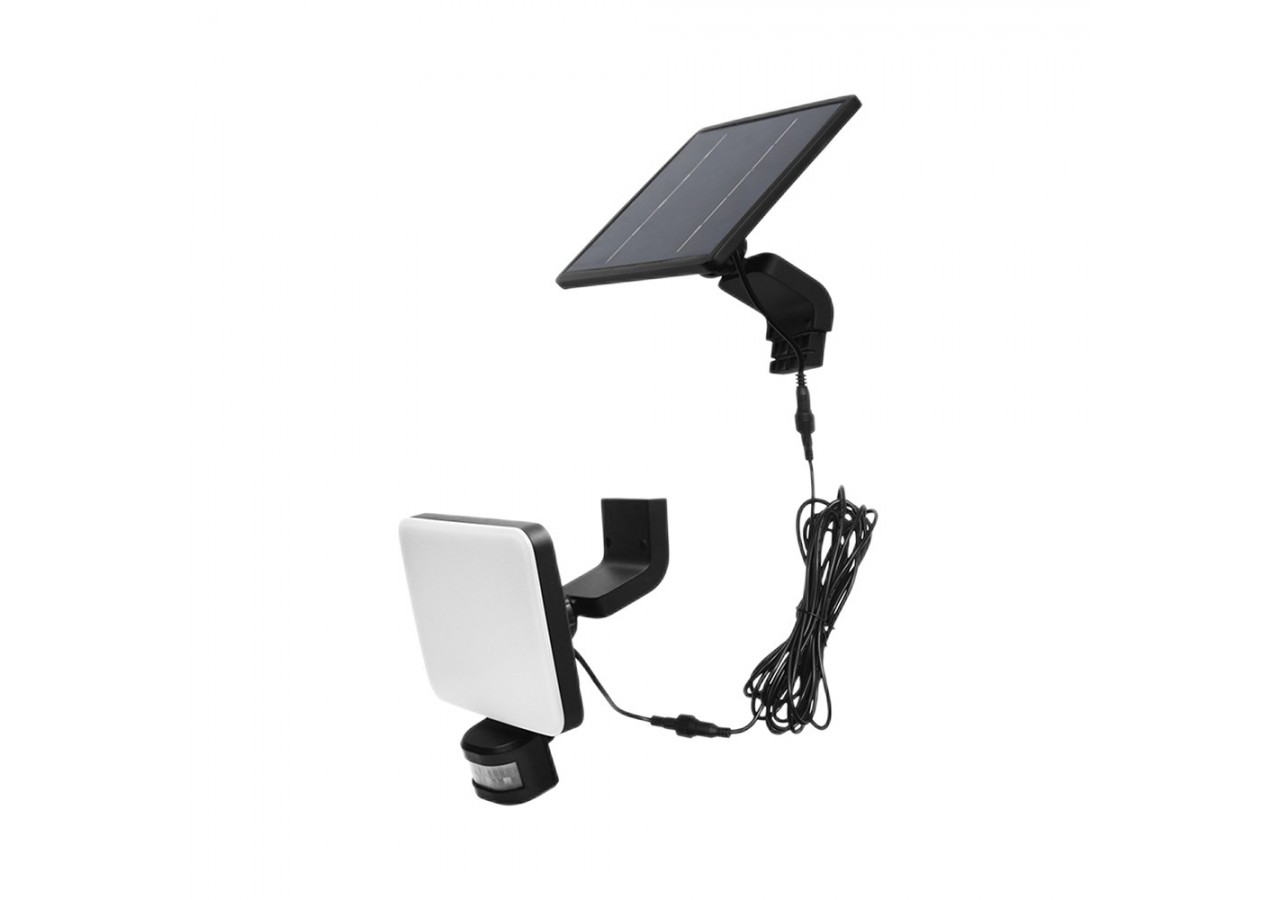 Éclairage mural solaire LED 347mm Noir, 1500 lm, Blanc neutre - BG36-00281 - Braytron