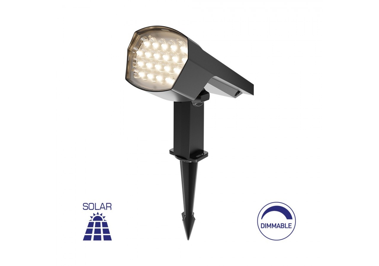 Spot à piquer LED 179mm Gris, 2 en 1 - BG36-00582 - Braytron