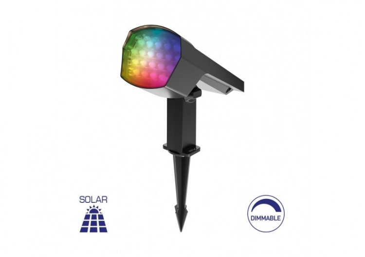 Spot à piquer LED 179mm Gris, RGB - BG36-00592 - Braytron