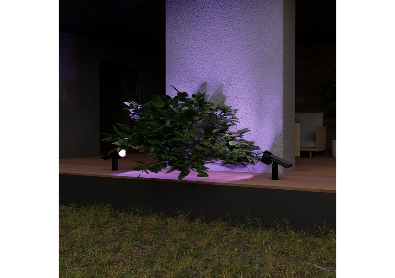 Spot à piquer LED 179mm Gris, RGB - BG36-00592 - Braytron