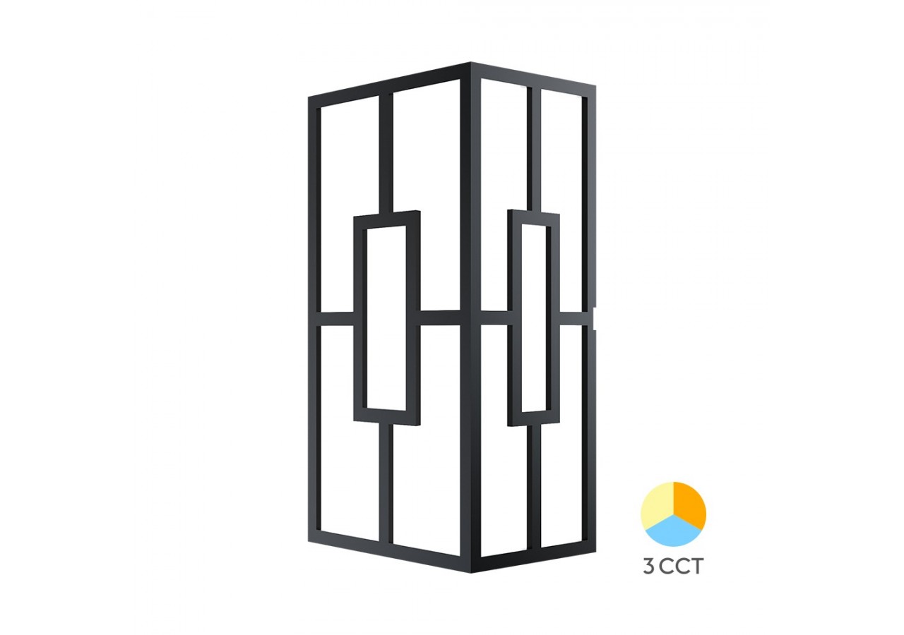 Éclairage mural LED 205mm Noir, 950 lm - BG37-00381 - Braytron