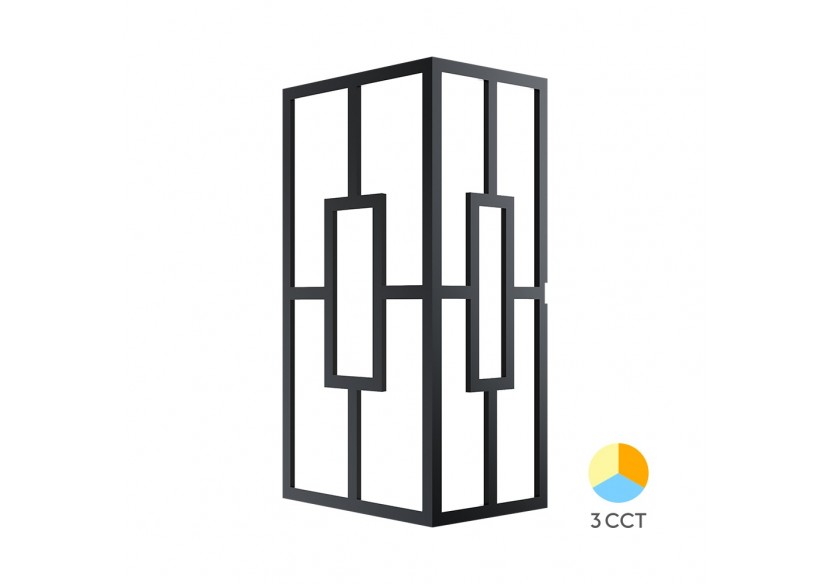 Éclairage mural LED 205mm Noir, 950 lm - BG37-00381 - Braytron