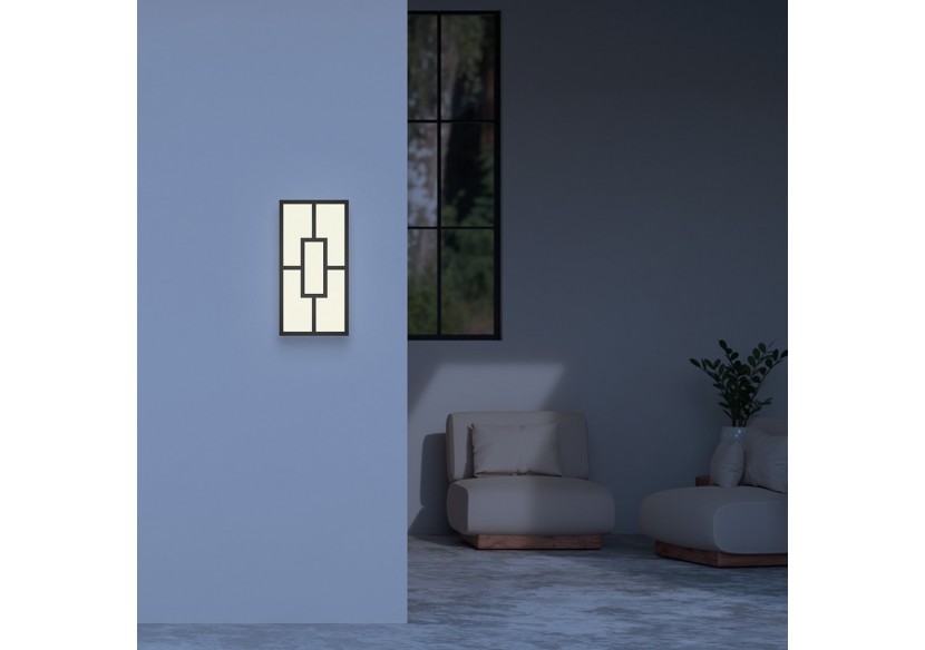 Éclairage mural LED 205mm Noir, 950 lm - BG37-00381 - Braytron