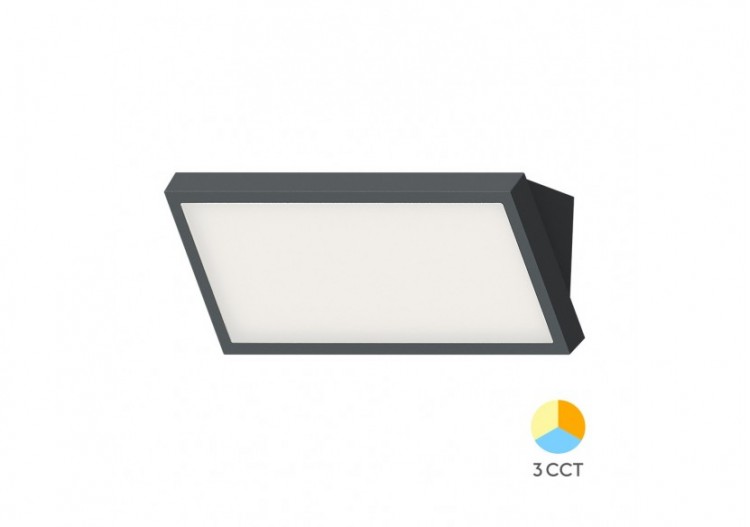 Éclairage mural LED 268mm Gris, 2000 lm, Variation de blancs - BG37-00582 - Braytron