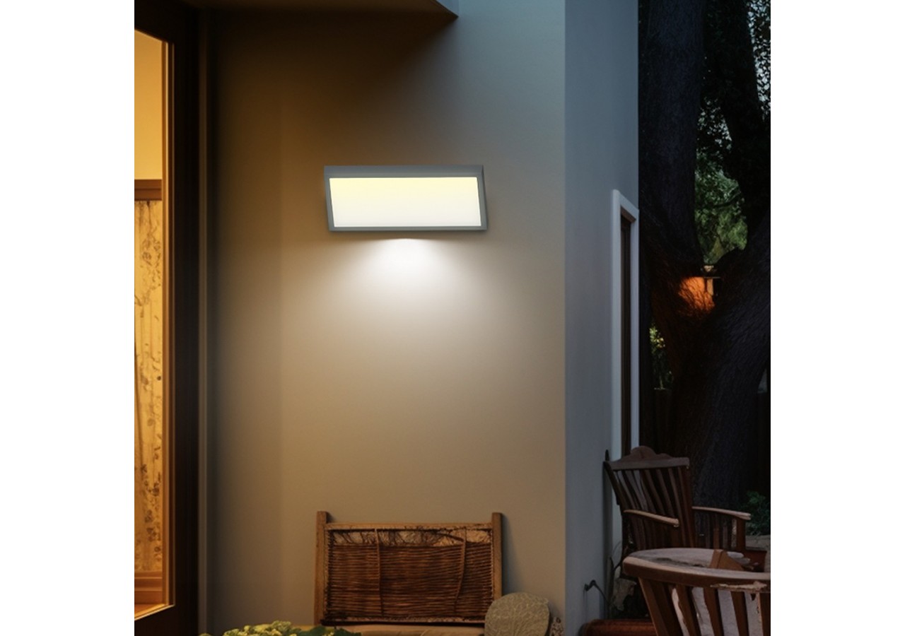 Éclairage mural LED 268mm Gris, 2000 lm, Variation de blancs - BG37-00582 - Braytron