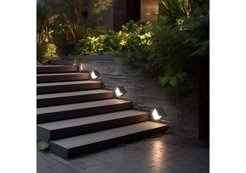 Applique murale LED 160mm Noire, 1450 lm, Blanc Chaud - BG38-01101 - Braytron