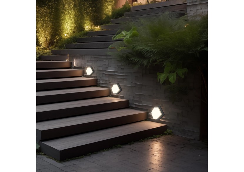 Applique murale LED 160mm Noire, 1450 lm, Blanc neutre - BG38-01311 - Braytron