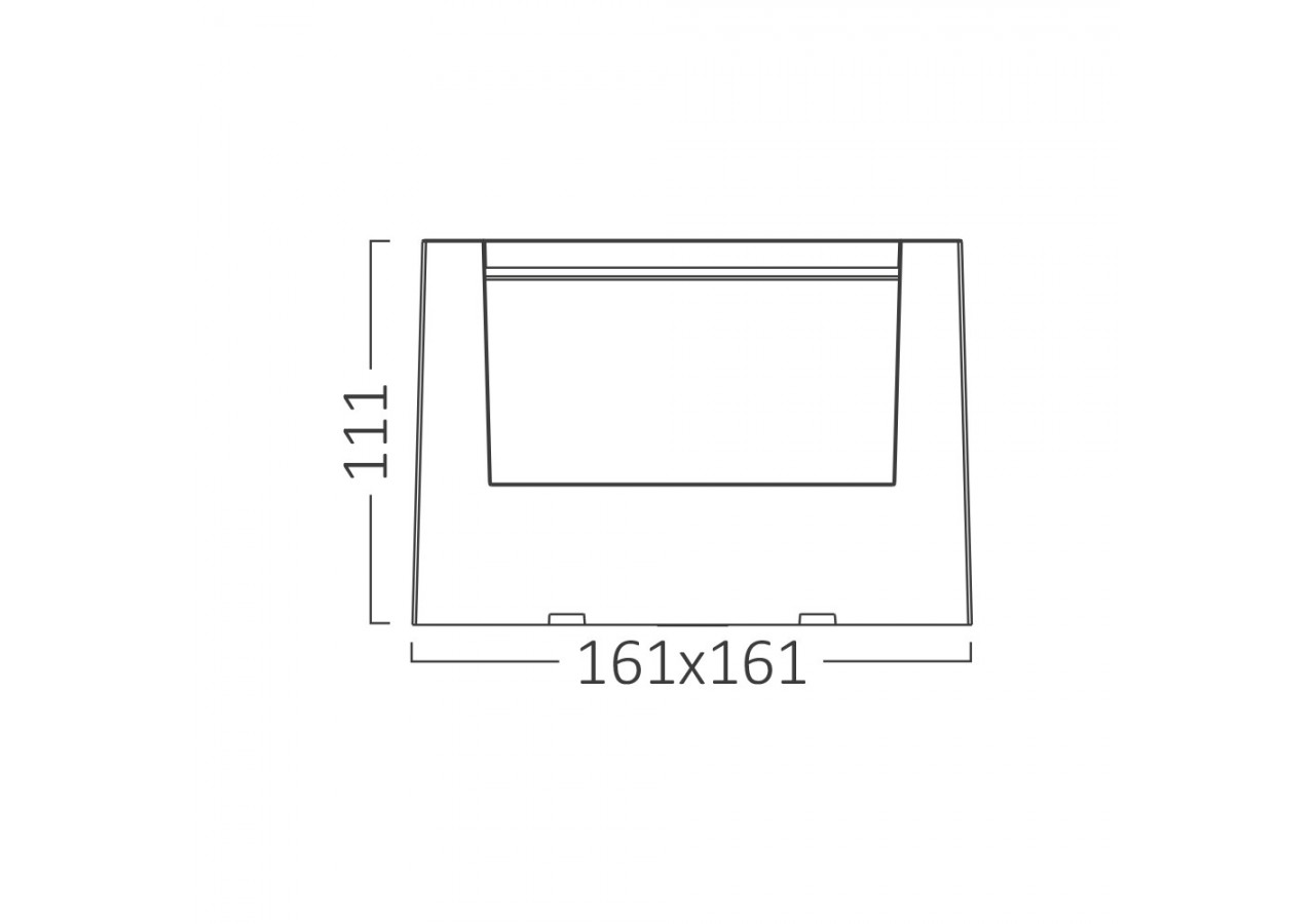 Applique murale LED 161mm Noire, 1450 lm - BG38-01581 - Braytron
