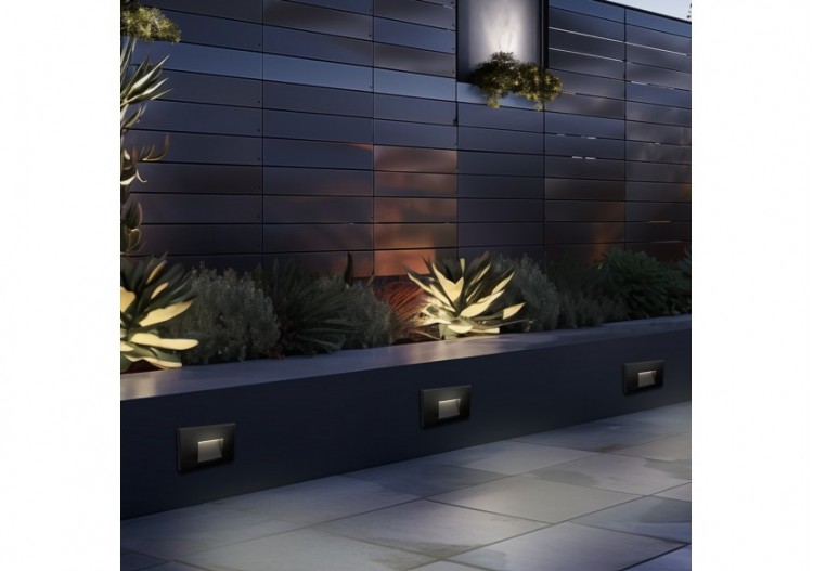 Éclairage mural LED 85mm Noir, 240 lm, Blanc Chaud - BG38-02101 - Braytron 2