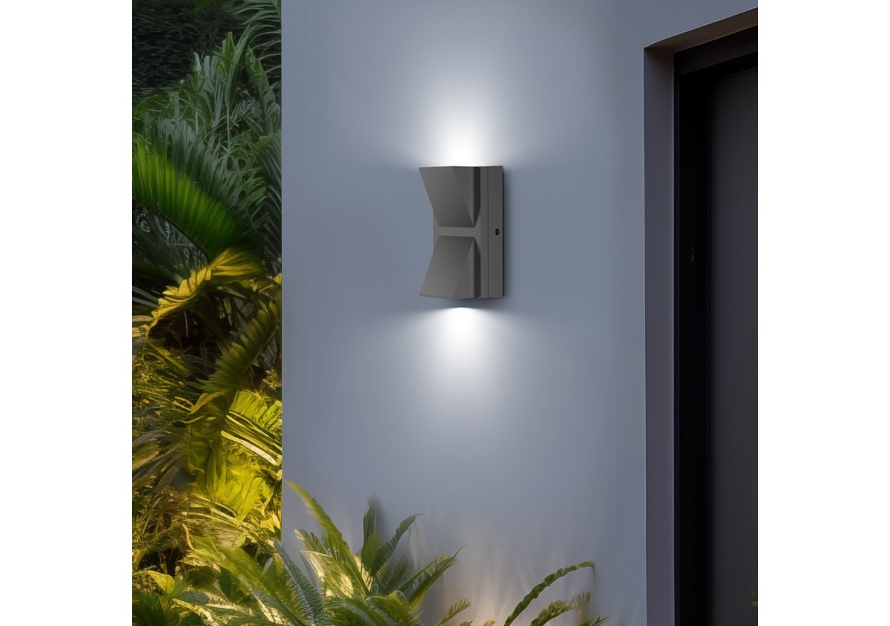 Éclairage mural LED 143mm Gris, 1200 lm - BG38-02782 - Braytron