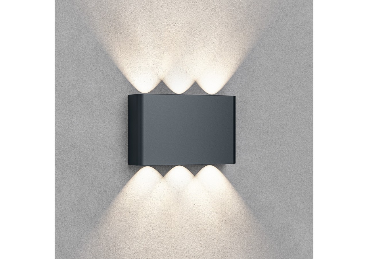 Éclairage mural LED 160mm Gris, 480 lm, Variation de blancs - BG38-03382 - Braytron