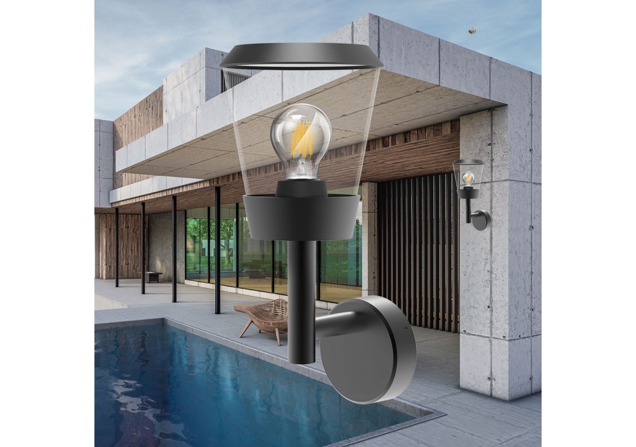 Éclairage mural 406mm Gris, E27 - BG43-03002 - Braytron