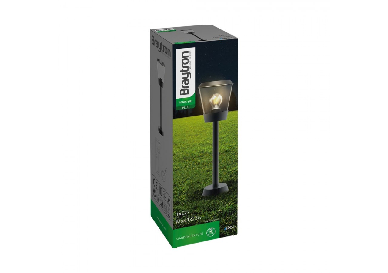 Borne lumineuse Grise, E27 - BG43-03202 - Braytron