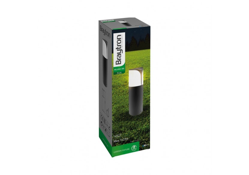 Borne lumineuse Grise, E27 - BG43-04102 - Braytron