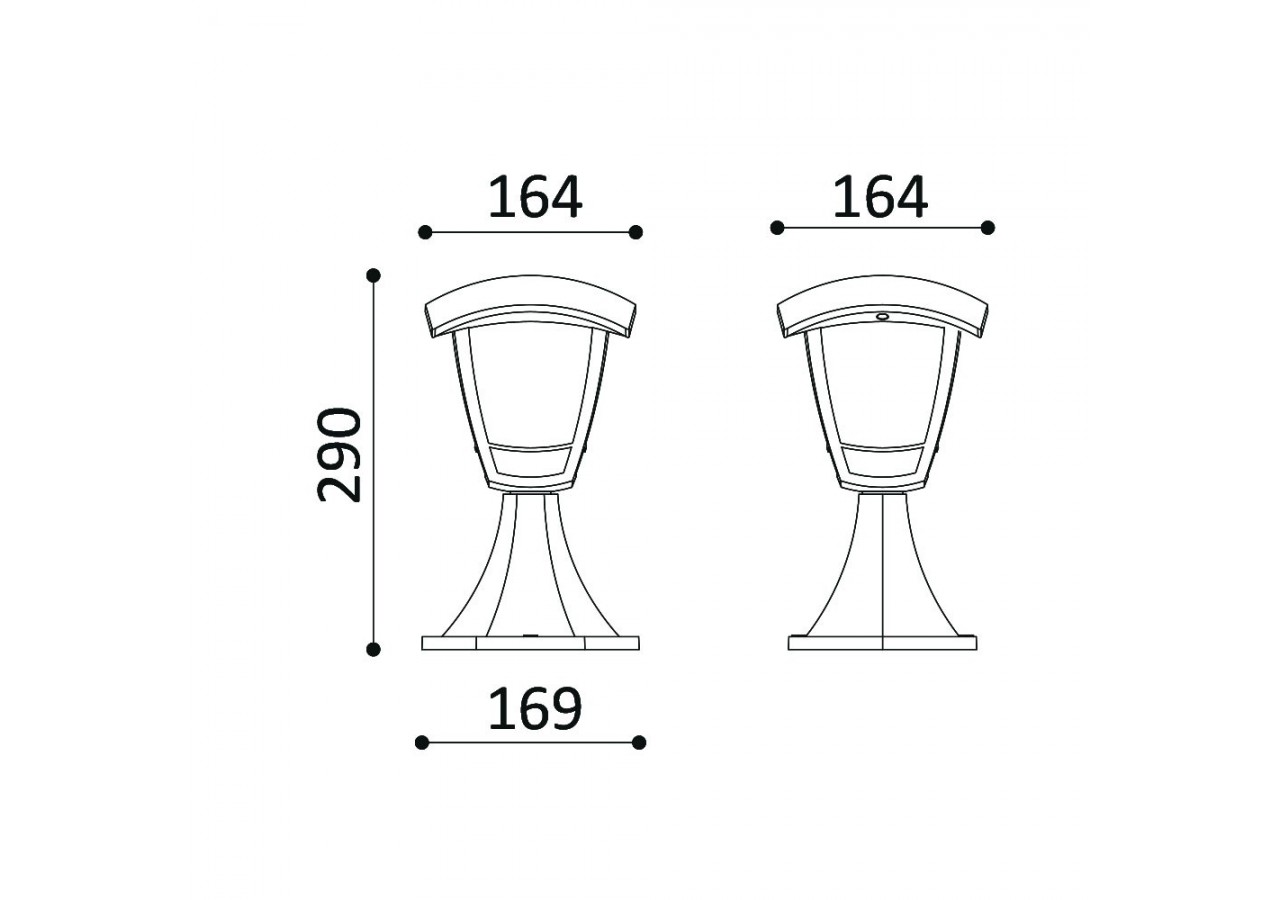 Éclairage mural 169mm Blanc, E27 - BG44-00500 - Braytron