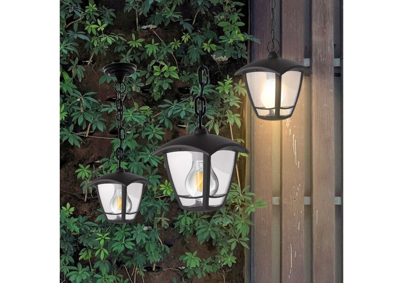 Éclairage mural 164mm Noir, E27 - BG44-00601 - Braytron