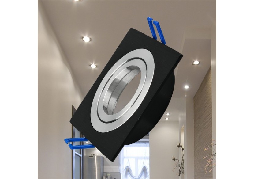 Spot encastré 92mm Noir / Argent - BH03-00111 - Braytron