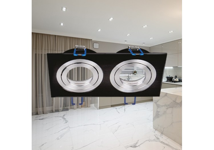 Spot encastré 170mm Noir / Argent - BH03-00121 - Braytron 2