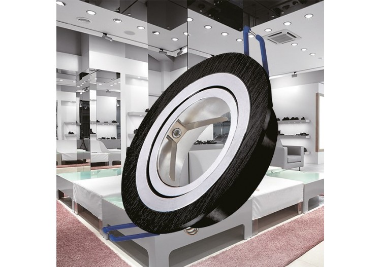 Spot encastré Noir / Argent - BH03-00161 - Braytron 2