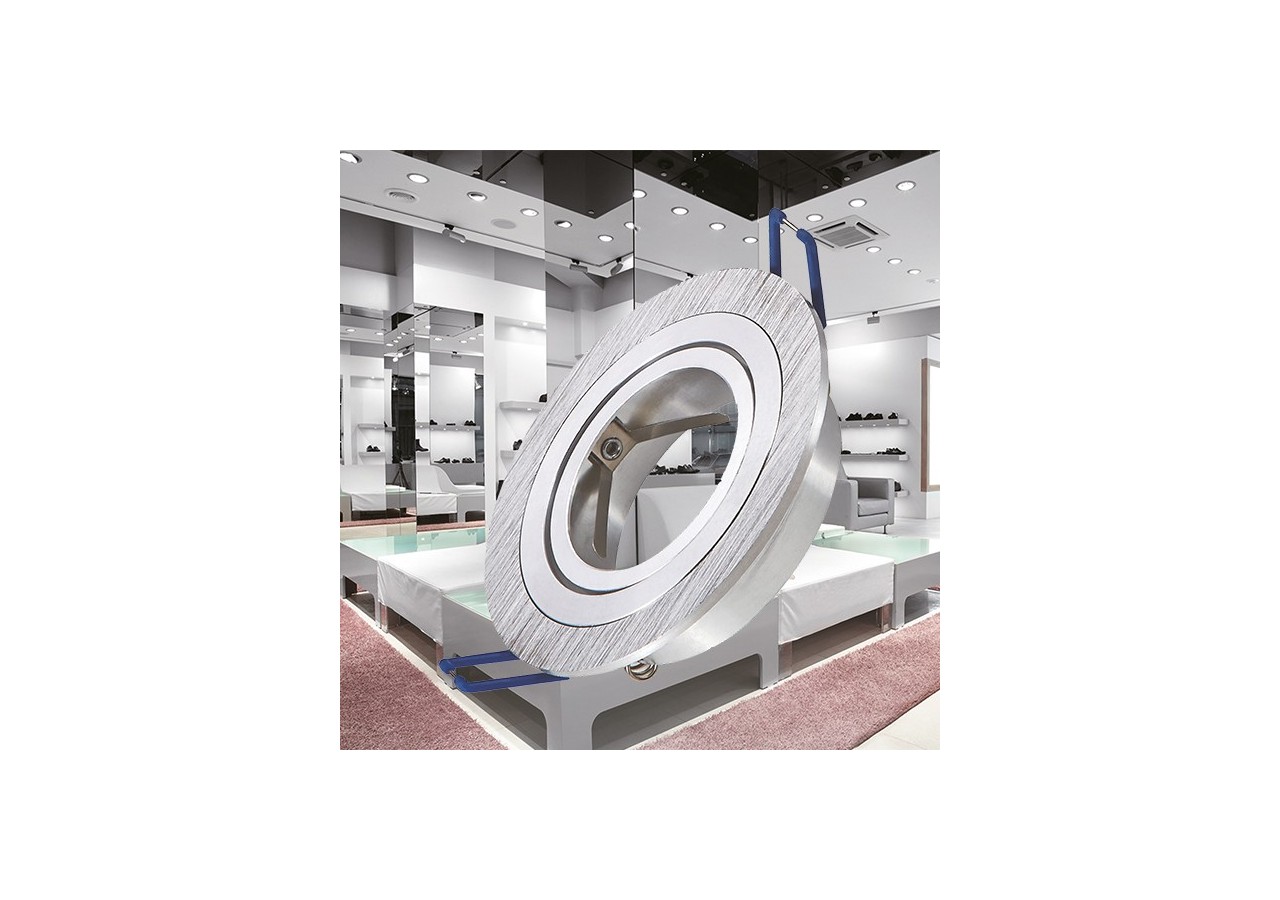 Spot encastré Argent brossé - BH03-00163 - Braytron