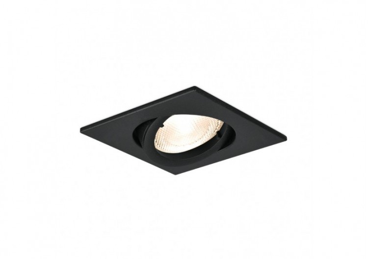 Spot encastré 82mm Noir -...