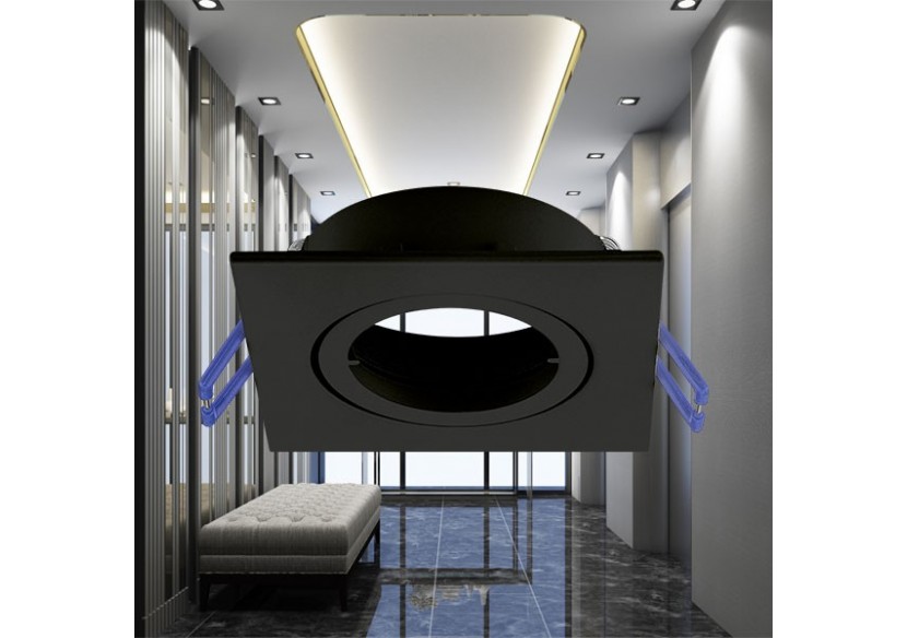 Spot encastré 82mm Noir - BH03-02021 - Braytron