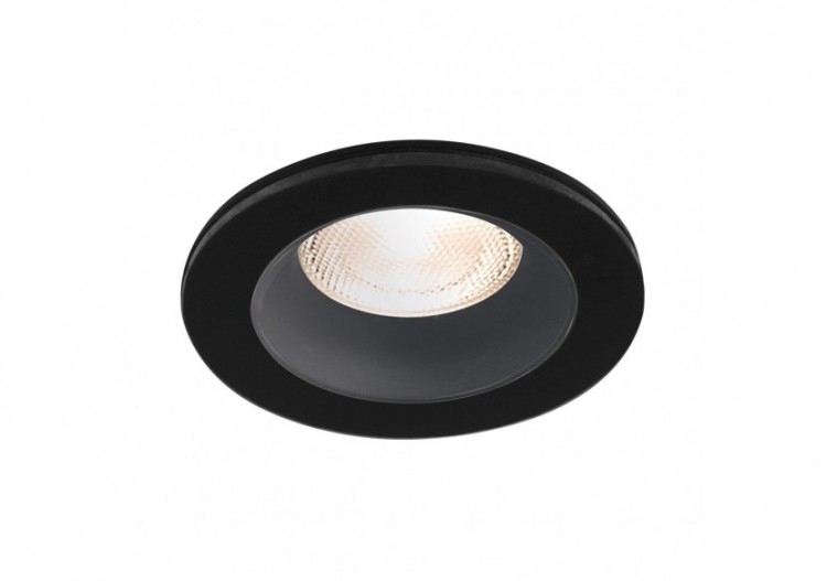 Spot encastré 89mm Noir -...
