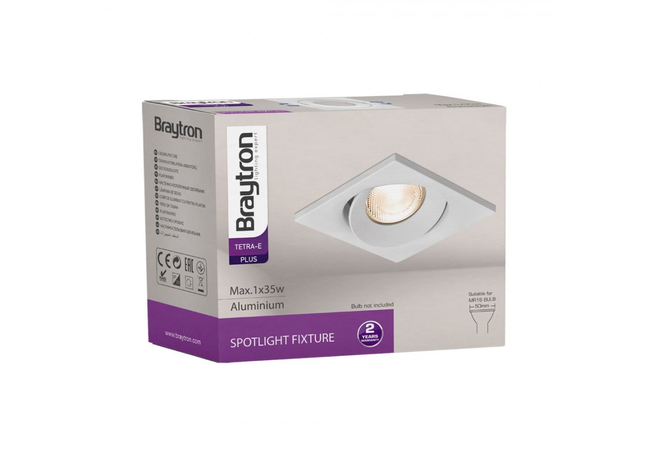 Spot encastré 90mm Blanc - BH03-04130 - Braytron