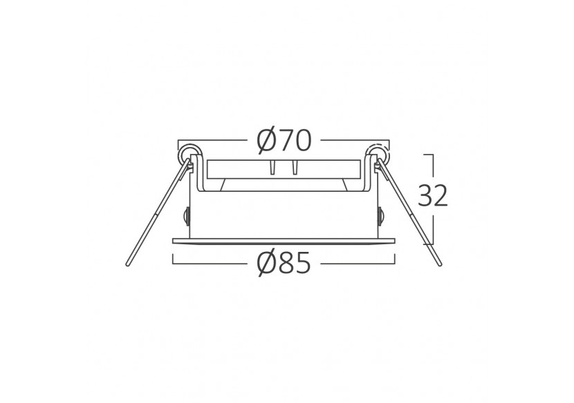 Spot encastré Blanc-Noir - BH03-05110 - Braytron
