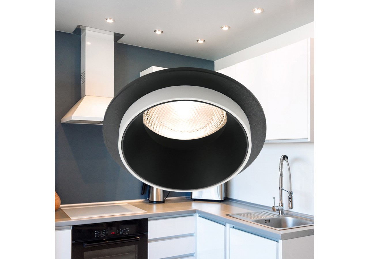 Spot encastré Noir-Blanc - BH03-06042 - Braytron