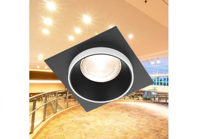 Spot encastré 92mm Noir-Blanc - BH03-06052 - Braytron 2