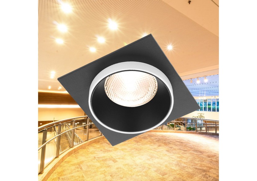 Spot encastré 92mm Noir-Blanc - BH03-06052 - Braytron