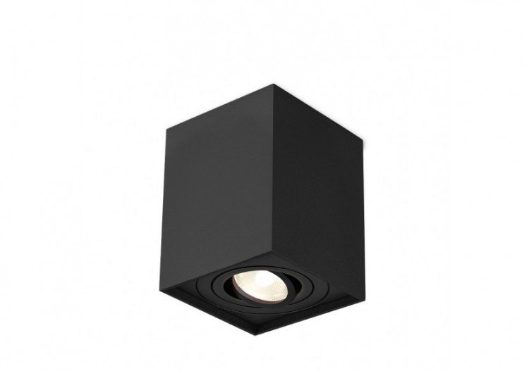 Spot 80mm Noir, GU10 -...