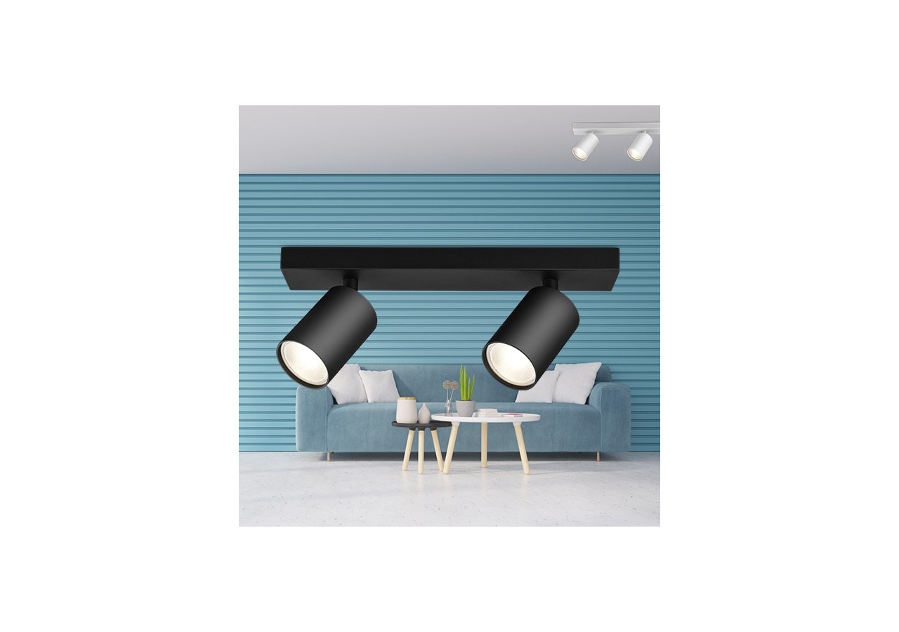 Spot 83mm Noir, 2xGU10 - BH04-00821 - Braytron