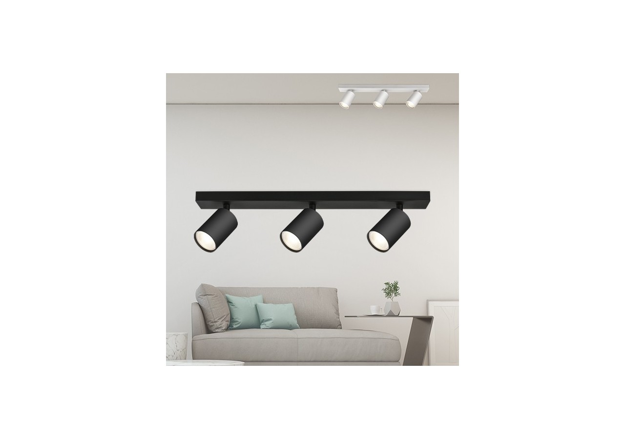 Spot 83mm Noir, 3xGU10 - BH04-00831 - Braytron