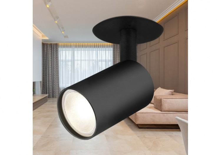 Spot encastré 100mm Noir, GU10 - BH04-00901 - Braytron 2