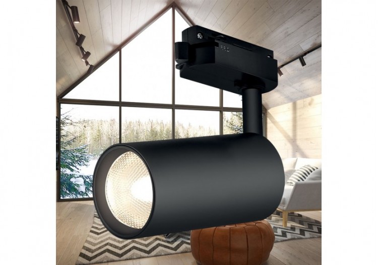 Spot sur rail 100mm Noir, GU10 - BH04-10601 - Braytron 2