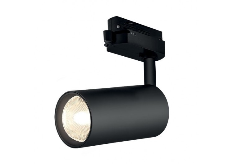 Spot sur rail 102mm Noir,...