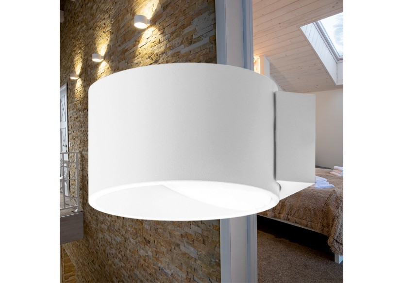 Éclairage mural LED 108mm Blanc, 520 lm, Blanc Chaud - BH07-03000 - Braytron