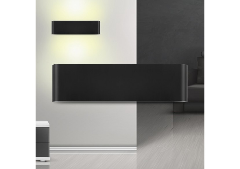 Éclairage mural LED 310mm Noir, 810 lm, Blanc Chaud - BH07-03301 - Braytron