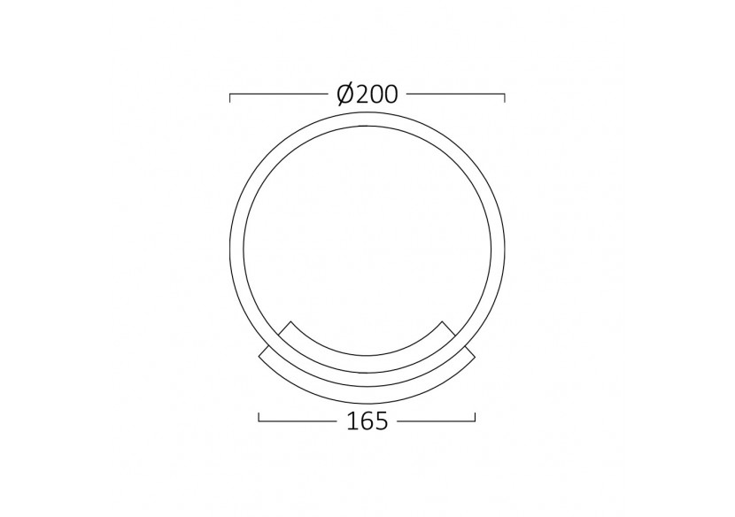 Éclairage mural LED Blanc, 1200 lm, Blanc Chaud - BH07-03700 - Braytron