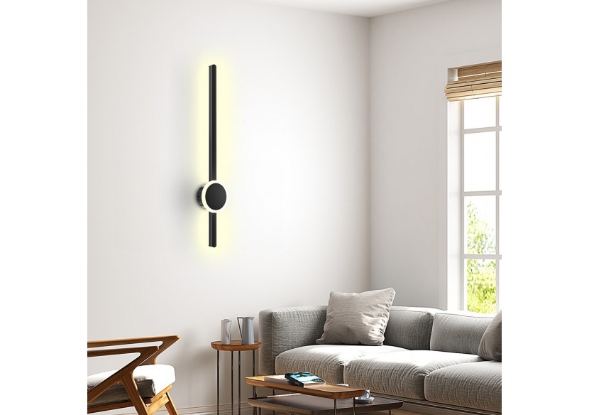 Éclairage mural LED 700mm Noir, 1580 lm, Blanc Chaud - BH07-04201 - Braytron
