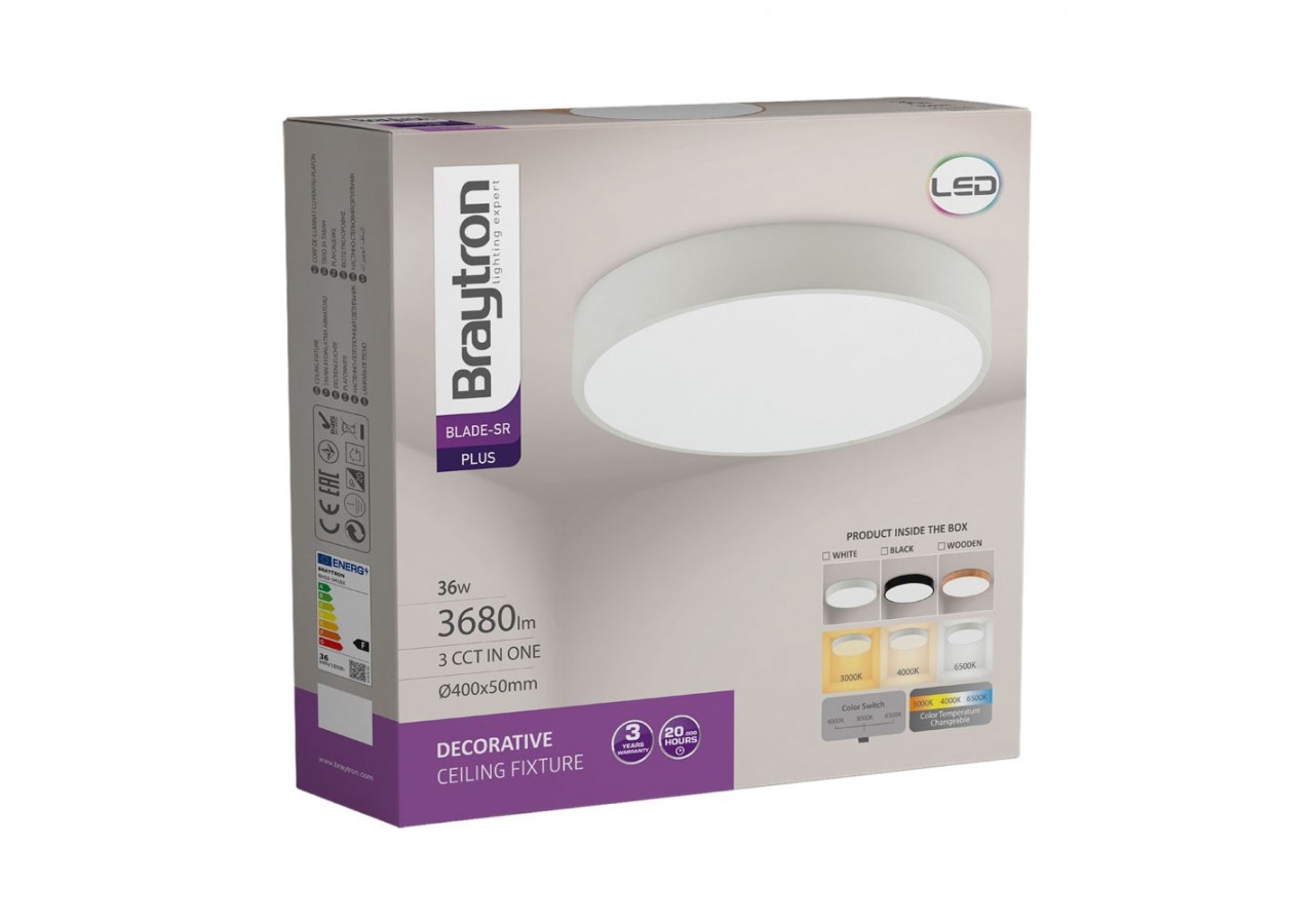 Plafonnier Blade LED Blanc, 3680 lm - BH16-04180 - Braytron