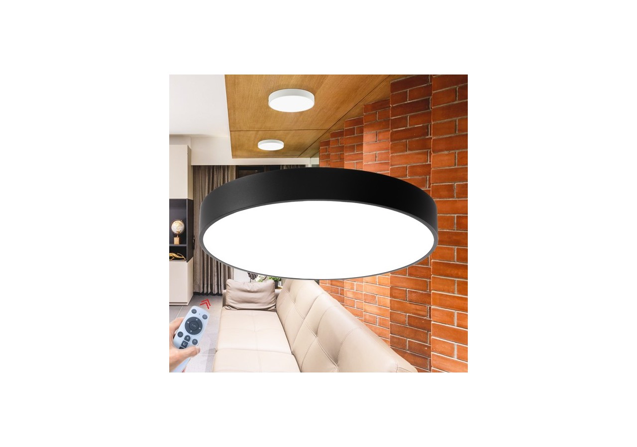 Plafonnier Blade LED Noir, 4650 lm - BH16-04291 - Braytron