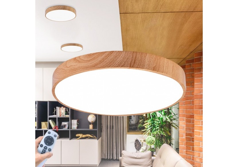 Plafonnier Blade LED 400mm Wooden, 4650 lm - BH16-04297 - Braytron