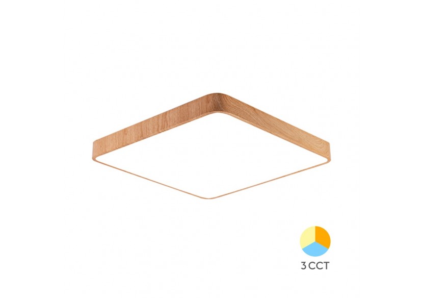 Plafonnier Blade LED 400mm Wooden, 3680 lm - BH16-05187 - Braytron
