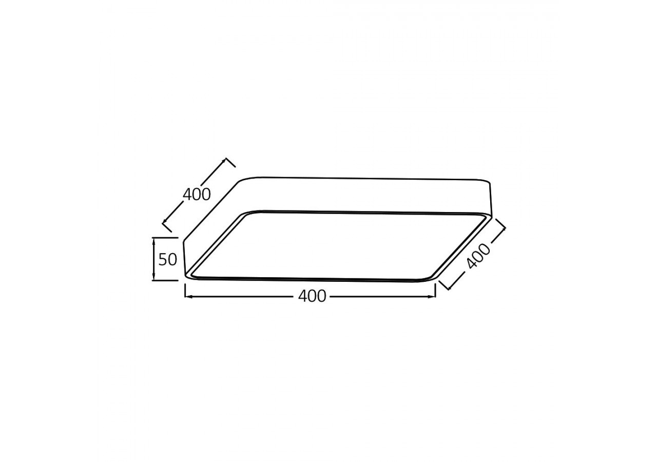 Plafonnier Blade LED 400mm Wooden, 3680 lm - BH16-05187 - Braytron