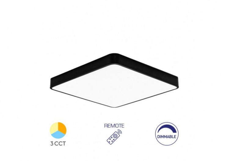 Plafonnier Blade LED 500mm Noir, 4650 lm - BH16-05291 - Braytron