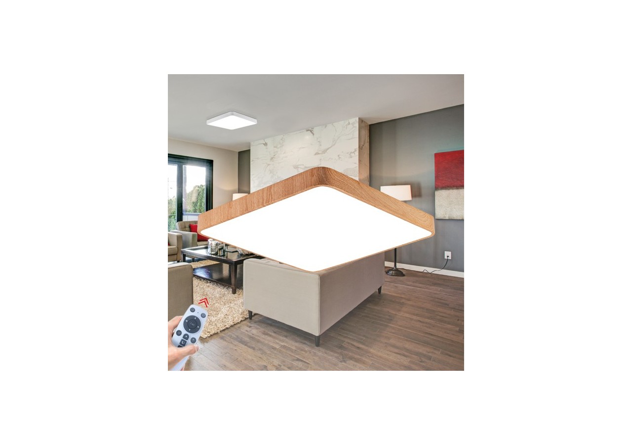 Plafonnier Blade LED 500mm Wooden, 4650 lm - BH16-05297 - Braytron